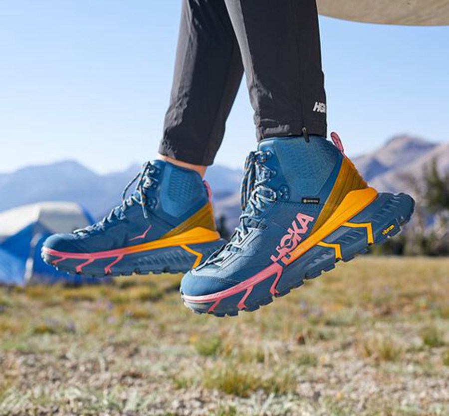 Sapatilhas Hoka One One Feminino Azuis - Tennine Hike Gore-Tex - 178-IRNKGL